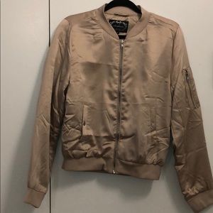 Satin bomber jacket